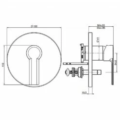 C.P. Hart Mast Manual Valve With Diverter 5 C.P. Hart Mast Manual Valve With Diverter -UK Bathroom Products Sales Store CPHMA3139X2CP 4