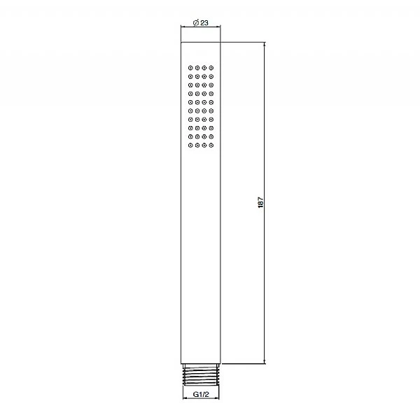C.P. Hart Spillo Steel Baton Handshower 4 C.P. Hart Spillo Steel Baton Handshower - Image 2