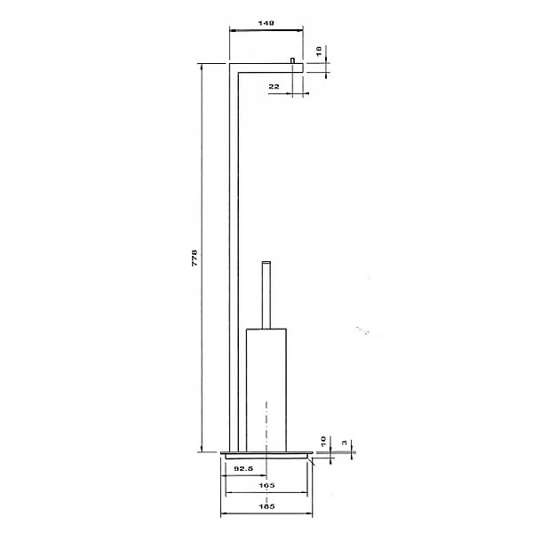 Decor Walther Toilet Brush And Roll Holder 4 Decor Walther Toilet Brush And Roll Holder - Image 2