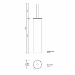 Decor Walther Round Toilet Brush Holder With Lid 7 Decor Walther Round Toilet Brush Holder With Lid -UK Bathroom Products Sales Store DEC521400 4