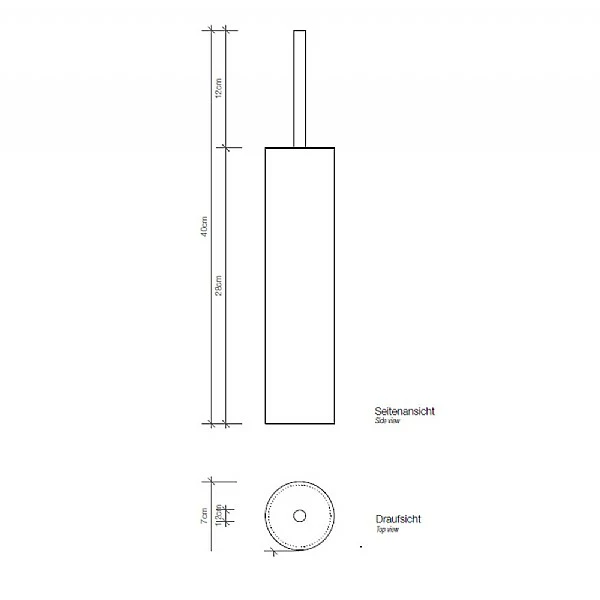 Decor Walther Round Toilet Brush Holder With Lid 5 Decor Walther Round Toilet Brush Holder With Lid - Image 3