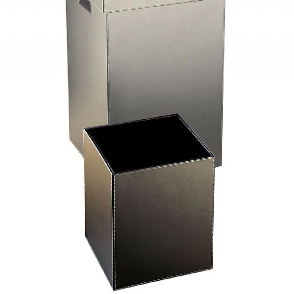 Decor Walther Square Leather Paper Bin 3 Decor Walther Square Leather Paper Bin