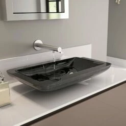 Glass Design Alumix Washbowl 7 Glass Design Alumix Washbowl -UK Bathroom Products Sales Store GDALB02BS 1