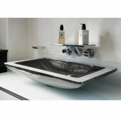 Glass Design Alumix Washbowl 8 Glass Design Alumix Washbowl -UK Bathroom Products Sales Store GDALB02BS 3