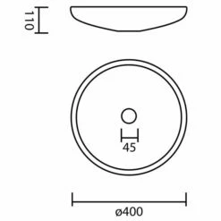 Glass Design Clivia Washbowl -UK Bathroom Products Sales Store GDCLB01TR 4