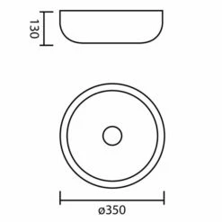 Glass Design Rapolano Washbowl -UK Bathroom Products Sales Store GDRAB35CO 4