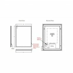 C.P. Hart Glow LED Demisting Mirror 800x600mm 12 C.P. Hart Glow LED Demisting Mirror 800x600mm -UK Bathroom Products Sales Store GL6080MIR2018 4