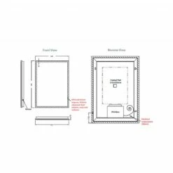 C.P. Hart Glow LED Demisting Mirror 900x600mm 12 C.P. Hart Glow LED Demisting Mirror 900x600mm -UK Bathroom Products Sales Store GL6090MIR2018 4