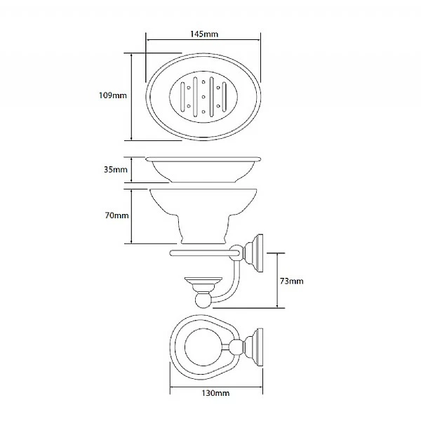 C.P. Hart Original Soap Dish 6 C.P. Hart Original Soap Dish - Image 4