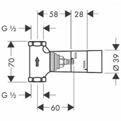 Hansgrohe Concealed Part 1/2 -UK Bathroom Products Sales Store HG15974180 4