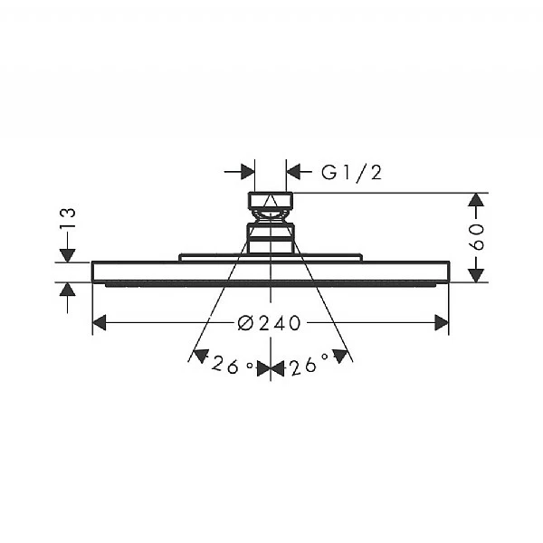 AXOR Starck Overhead Shower 240mm 1jet 5 AXOR Starck Overhead Shower 240mm 1jet - Image 3