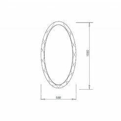 C.P. Hart Hoxton Bevelled Oval Mirror 7 C.P. Hart Hoxton Bevelled Oval Mirror -UK Bathroom Products Sales Store HOXOM 4