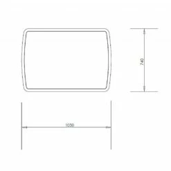 C.P. Hart Hoxton Cross Bevelled Rectangular Mirror -UK Bathroom Products Sales Store HOXRM 4