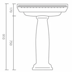 C.P. Hart Kew Pedestal -UK Bathroom Products Sales Store KEPEWW 4