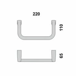 Legato Towel Ring -UK Bathroom Products Sales Store LEB6231CP 4