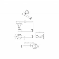 C.P. Hart Empire Toilet Roll Holder -UK Bathroom Products Sales Store NSEMTRHCP 2