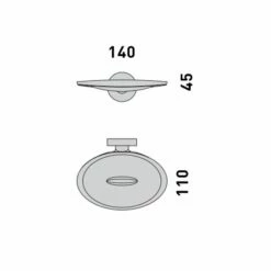 Plus Wall-Mounted Soap Dish -UK Bathroom Products Sales Store PLW4901CP 4