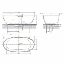 Stone One Freestanding Bath 9 Stone One Freestanding Bath -UK Bathroom Products Sales Store STNFSBDWHT 4