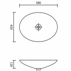 Stone Too Oval Washbowl -UK Bathroom Products Sales Store STNTOWBMW 4