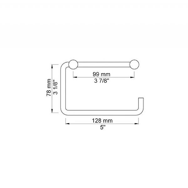Vola T12 Toilet Roll Holder 5 Vola T12 Toilet Roll Holder - Image 3