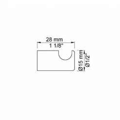 Vola Robe Hooks 28mm (Set Of 4) 7 Vola Robe Hooks 28mm (Set Of 4) -UK Bathroom Products Sales Store VOT17CP 4