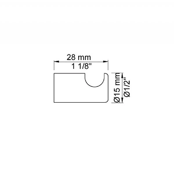 Vola Robe Hooks 28mm (Set Of 4) 5 Vola Robe Hooks 28mm (Set Of 4) - Image 3