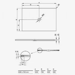 BetteFloor 1200x700x30mm Steel Shower Tray (415) Cashmere Matt 7 BetteFloor 1200x700x30mm Steel Shower Tray (415) Cashmere Matt -UK Bathroom Products Sales Store WEBCLE1672415 4