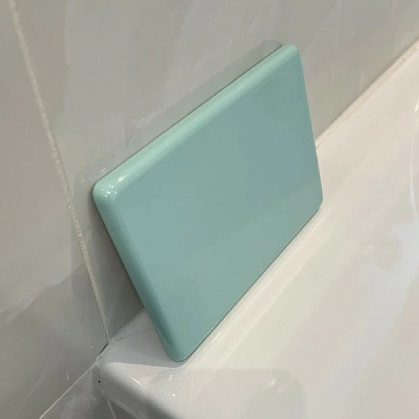 Ocean 1700x700mm Foot End Right. Overflow To The Front. Colour Turquoise 4 Ocean 1700x700mm Foot End Right. Overflow To The Front. Colour Turquoise - Image 2
