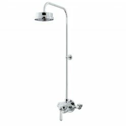 UK Bathroom Products Sales Store 44 Arc Exposed Shower Valve & Shower Head With 90 Degree Riser