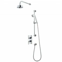 UK Bathroom Products Sales Store 48 Arc Shower Set (Shower Valve, Flexible Kit & Shower Head)