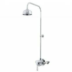 C.P. Hart Waterloo Exposed Shower Valve & Shower Head With 90 Degree Riser