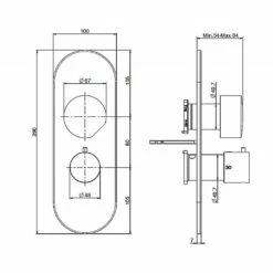 C.P. Hart SO Two/Three Way Dual Control Thermostatic Shower Valve 5 C.P. Hart SO Two/Three Way Dual Control Thermostatic Shower Valve -UK Bathroom Products Sales Store XSZCPHSOTERMO12WCP 4