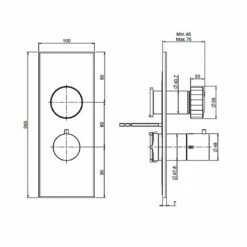 C.P. Hart Spillo Tech V Three Way Dual Control Thermostatic Shower Valve 7 C.P. Hart Spillo Tech V Three Way Dual Control Thermostatic Shower Valve -UK Bathroom Products Sales Store XSZCPHSPTERMO3WDVCP 4