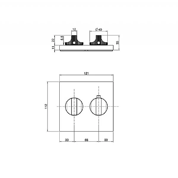 Switch Concealed Thermostatic Valve 4 Switch Concealed Thermostatic Valve - Image 2