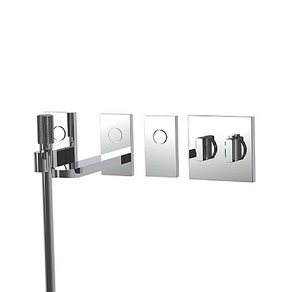 Switch Concealed Thermostatic Valve With 220mm Bath Spout Control, Rain-Jet Handshower Control And Single On/Off Control 3 Switch Concealed Thermostatic Valve With 220mm Bath Spout Control, Rain-Jet Handshower Control And Single On/Off Control