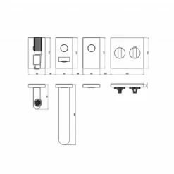 Switch Concealed Thermostatic Valve With 220mm Bath Spout Control, Rain-Jet Handshower Control And Single On/Off Control 7 Switch Concealed Thermostatic Valve With 220mm Bath Spout Control, Rain-Jet Handshower Control And Single On/Off Control -UK Bathroom Products Sales Store XSZCPHSWKIT5947CP 4