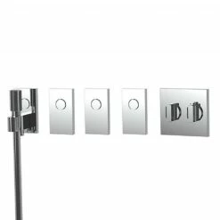 Switch Concealed Thermostatic Valve With Rain-Jet Handshower Control And Three Single On/Off Controls