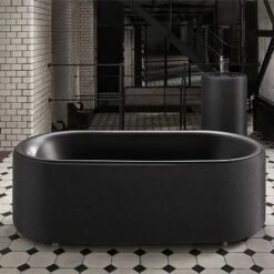 Bette Lux Oval Couture Freestanding Bath (Fabric Panel Sold Separately)