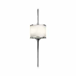 C.P. Hart Bodiam Large LED Wall Light IP44 Opal Glass Shade