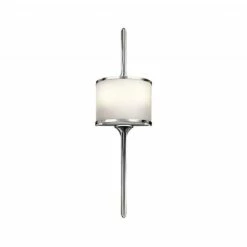 C.P. Hart Bodiam Small LED Wall Light IP44 Opal Glass Shade