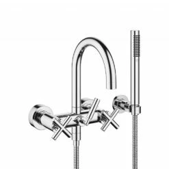 Dornbracht Tara. Wall-Mounted Bath Mixer With Hand Shower