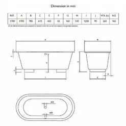 C.P. Hart Chelsea Freestanding Bath 7 C.P. Hart Chelsea Freestanding Bath -UK Bathroom Products Sales Store ZCHELFB17770PP 4