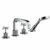 AXOR Citterio 4-Piece Cross Head Bath Shower Mixer 1 AXOR Citterio 4-Piece Cross Head Bath Shower Mixer -UK Bathroom Products Sales Store ZCI39453CP