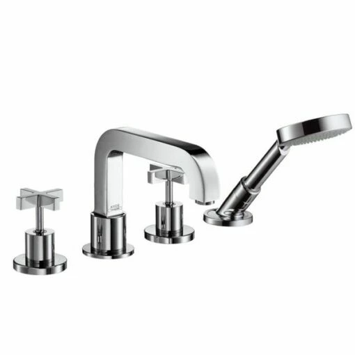 AXOR Citterio 4-Piece Cross Head Bath Shower Mixer 5 AXOR Citterio 4-Piece Cross Head Bath Shower Mixer -UK Bathroom Products Sales Store ZCI39453CP