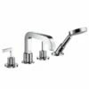 AXOR Citterio 4-Piece Lever Handle Bath Shower Mixer 2 AXOR Citterio 4-Piece Lever Handle Bath Shower Mixer -UK Bathroom Products Sales Store ZCI39454CP