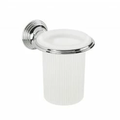 Colonial Glass Tumbler & Holder