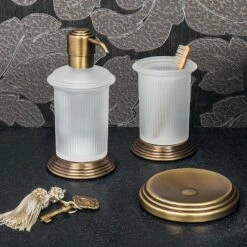 Colonial Freestanding Glass Tumbler -UK Bathroom Products Sales Store ZCO3341CP 3