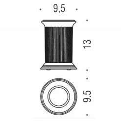 Colonial Freestanding Glass Tumbler -UK Bathroom Products Sales Store ZCO3341CP 4