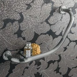 Colonial Bath Grab Bar & Soap Dish 437mm -UK Bathroom Products Sales Store ZCO3375CP 1