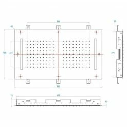 C.P. Hart Spillo Spa Ceiling Flush Chromotherapy Shower Head With Double Rain Showers 700x400mm 7 C.P. Hart Spillo Spa Ceiling Flush Chromotherapy Shower Head With Double Rain Showers 700x400mm -UK Bathroom Products Sales Store ZCPHSP2051CP 4